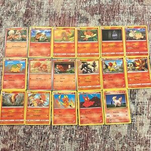 Pokemon Fiery Red Trading Card Set